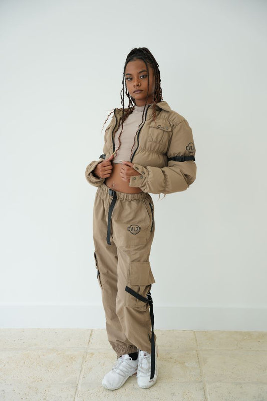Parachute Cargo Pant Beige - CIVILIZED NATIONS  