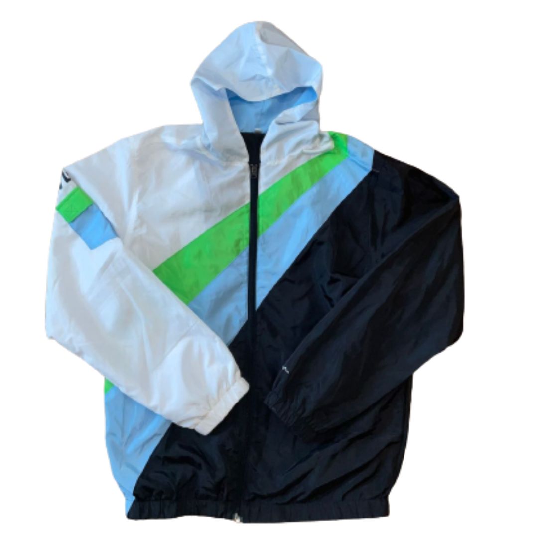 Tracksuit Jacket : Teal Colorblock - CIVILIZED NATIONS  
