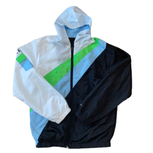 Tracksuit Jacket : Teal Colorblock - CIVILIZED NATIONS  